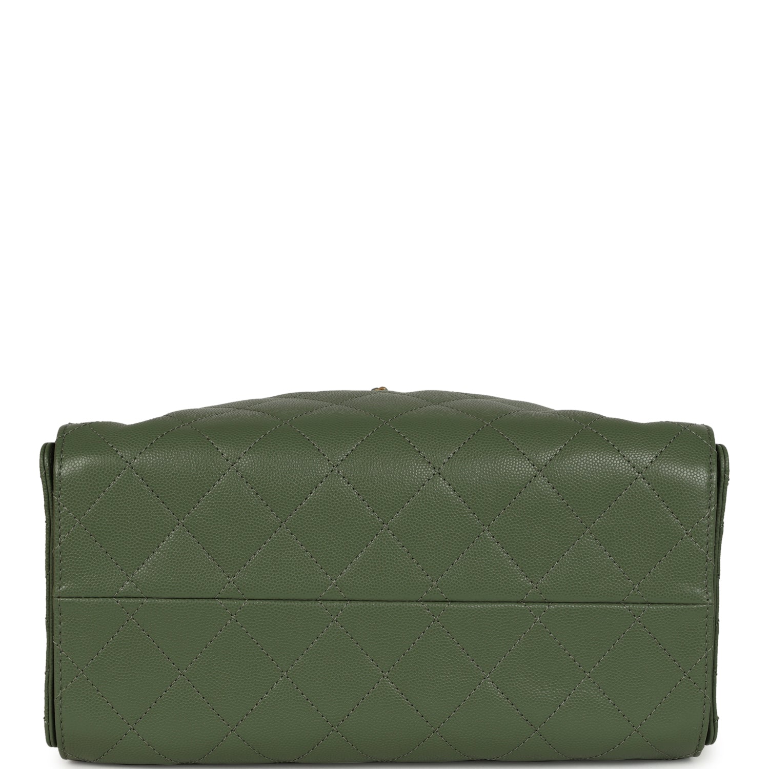 Chanel Small 25 Hobo Bag Khaki Caviar Antique Gold Hardware