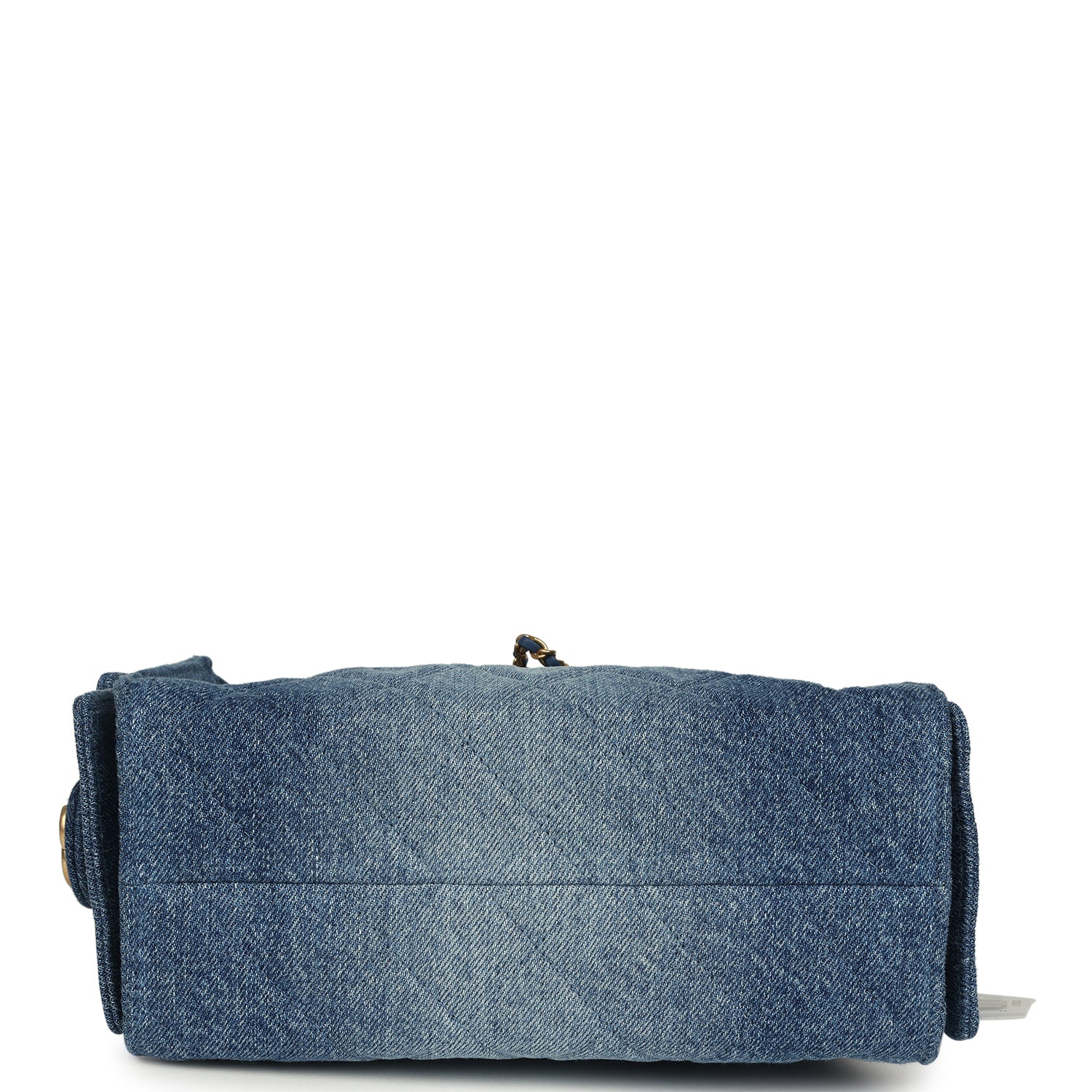 Chanel Mini 25 Hobo Bag Blue Washed Denim Antique Gold Hardware