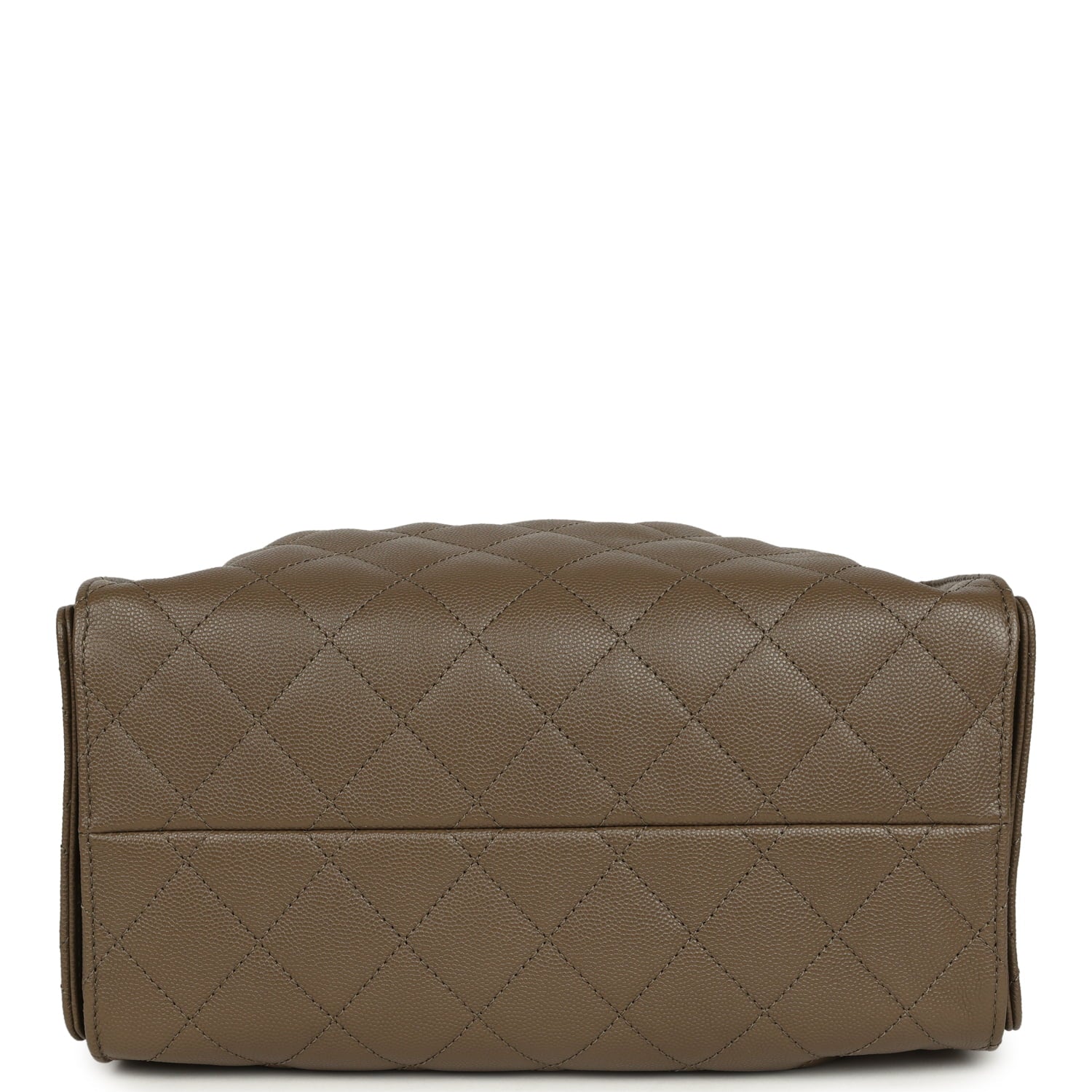 Chanel Small 25 Hobo Bag Dark Khaki Caviar Antique Gold Hardware