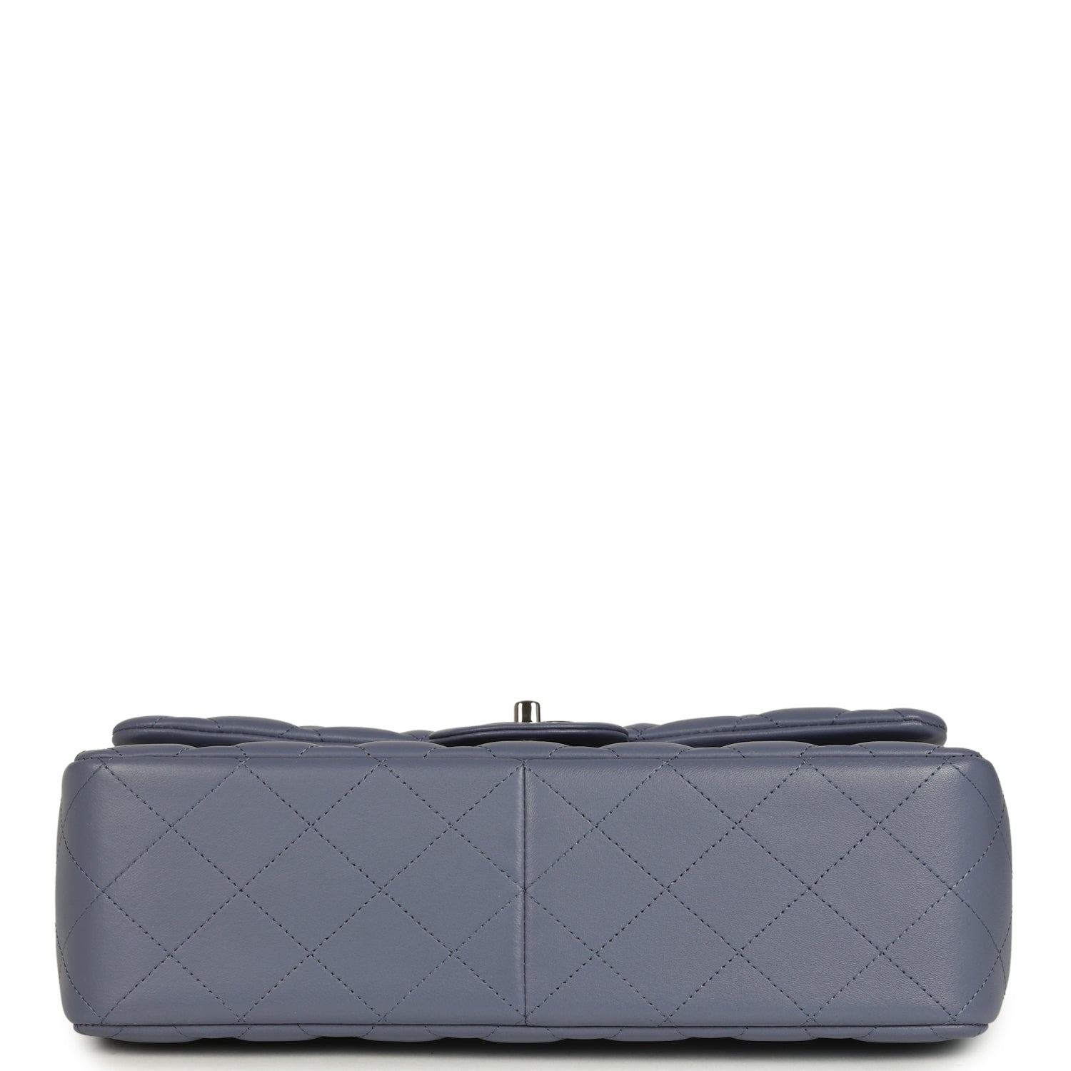 Chanel Jumbo Classic Double Flap Bag Purple Lambskin Silver Hardware
