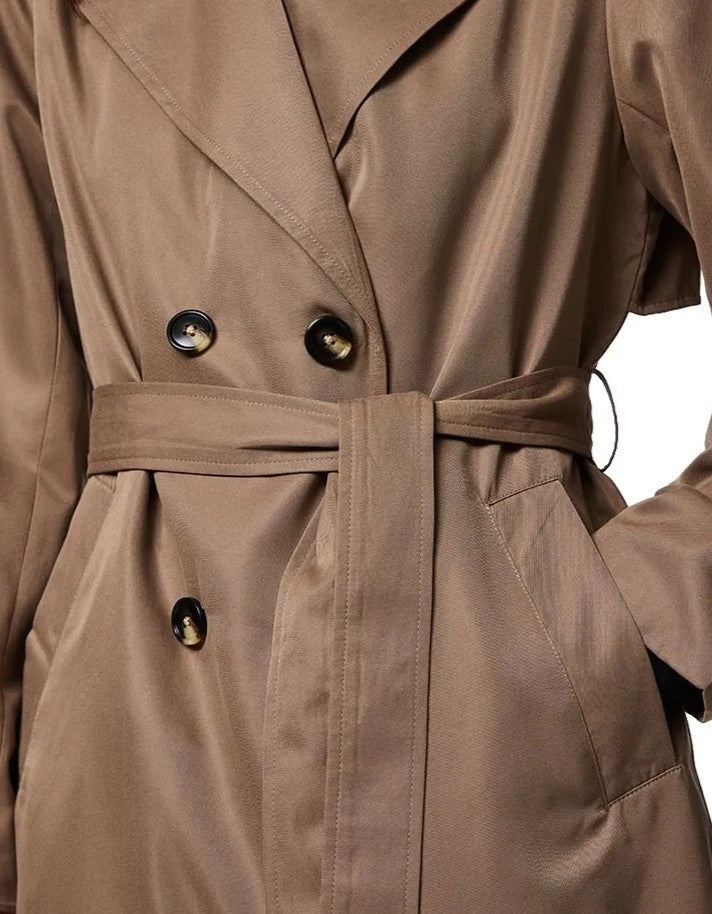 Mittel-bis Lang Geschnittener Trenchcoat