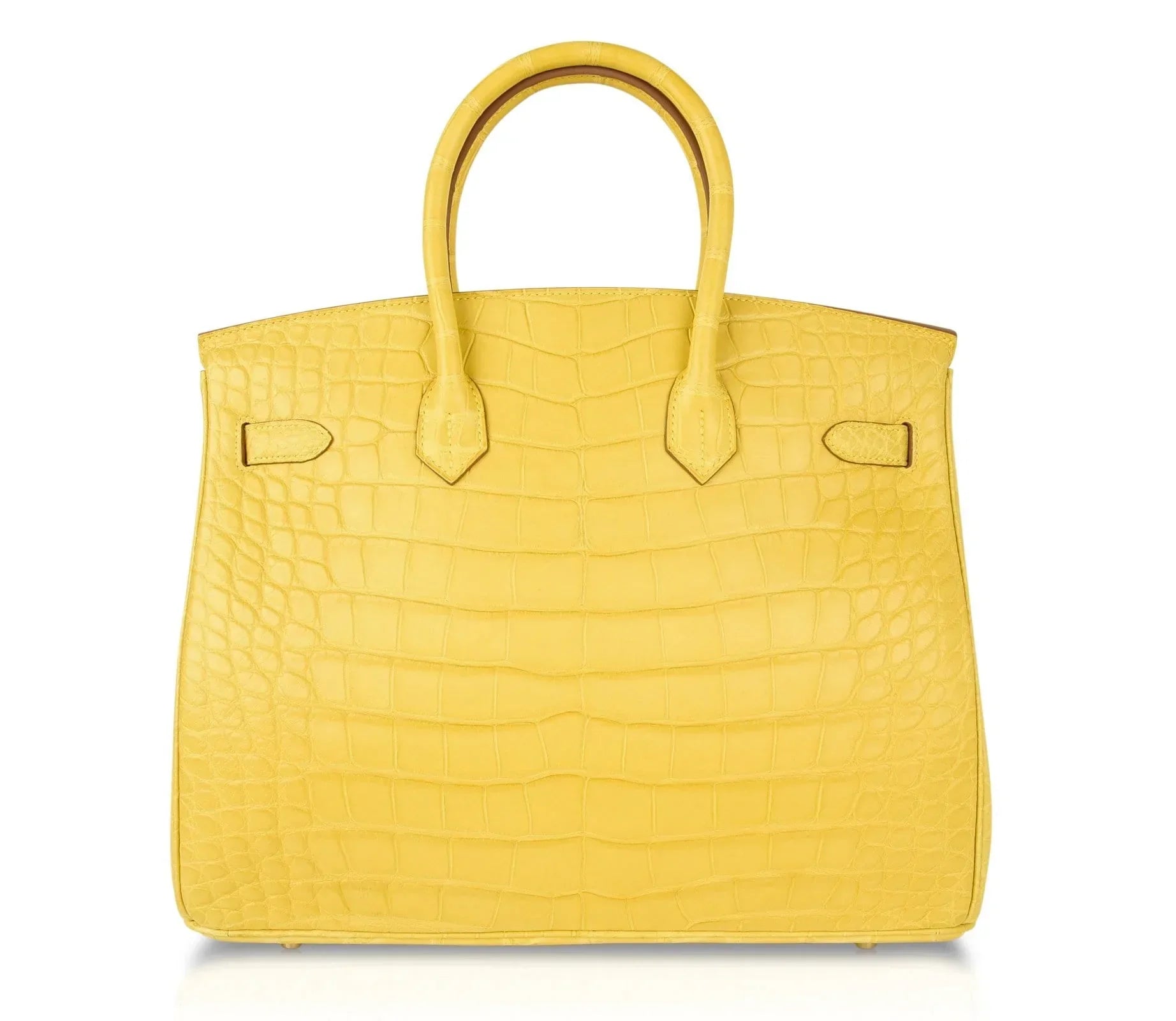 Birkin 35 Bag Matte Alligator Mimosa Gold Hardware Crazy Fabulous